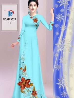 Vải Áo Dài Hoa In 3D AD NDAD3527 42
